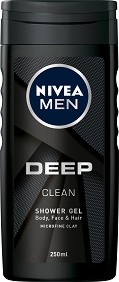 Nivea Men Deep Clean Shower Gel -         Deep -  