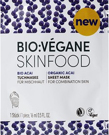 Bio:Vegane Skinfood Organic Acai Sheet Mask -          Organic Acai - 