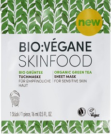 Bio:Vegane Skinfood Organic Green Tea Sheet Mask -          Organic Green Tea - 