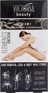 Victoria Beauty Elements Detox Wax Strips - 20           Elements Detox - 