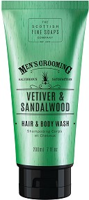 Scottish Fine Soaps Men's Grooming Vetiver & Sandalwood Hair & Body Wash -         Men's Grooming - 