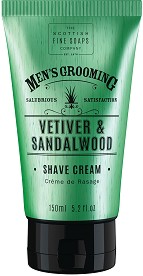 Scottish Fine Soaps Men's Grooming Vetiver & Sandalwood Shave Cream -      Men's Grooming - 