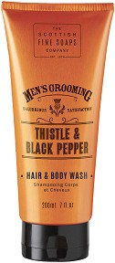 Scottish Fine Soaps Men's Grooming Thistle & Black Pepper Hair & Body Wash -           Men's Grooming -  