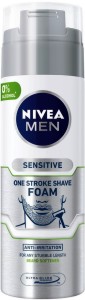 Nivea Men Sensitive One Stroke Shave Foam -         Sensitive - 