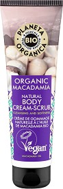 Planeta Organica Natural Body Cream-Scrub Organic Macadamia -     Macadamia - 