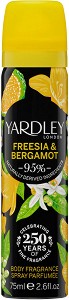 Yardley Freesia & Bergamot Body Spray -      - 