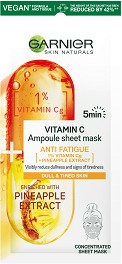 Garnier Anti Fatigue Vitamin C Ampoule Sheet Mask -        Vitamin C - 