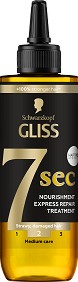 Gliss 7sec Express Repair Treatment Oil Nutritive -        - 