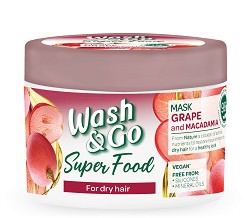 Wash & Go Super Food Grape & Macadamia Mask -         - 