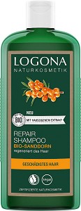 Logona Repair & Care Organic Sea Buckthorn Shampoo -         Repair & Care - 