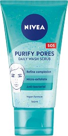 Nivea Purify Pores Daily Wash Scrub -       2  1    - 