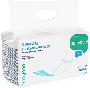 BabyOno Comfort Postpartum Pads - 10  15      -  