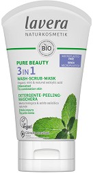 Lavera Pure Beauty 3 in 1 Wash Scrub Mask -  ,      3  1   Pure Beauty - 