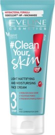 Eveline Clean Your Skin Light Mattifying & Moisturising Face Cream -       Clean Your Skin - 