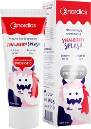 Nordics Kids Toothpaste Strawberry Splash -         -   