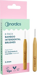 Nordics Bamboo Interdental Brushes - 8     , 0.4 mm - 