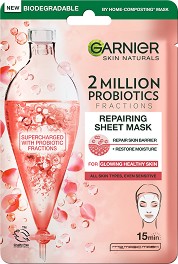 Garnier 2 Millon Probiotics Repairing Sheet Mask -       - 