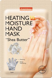 Purederm Heating Moisture Hand Mask - Загряваща маска за ръце с масло от ший - маска