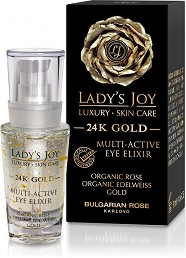 Bulgarian Rose Lady's Joy Luxury 24K Gold Eye Elixir -       Lady's Joy Luxury - 