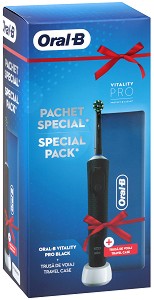 Oral-B Vitality Pro Black + Travel Case -         - 