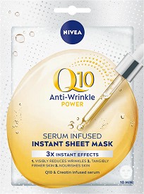 Nivea Q10 Power Anti-Wrinkle Instant Sheet Mask -         Q10 Power - 