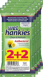    Wet Hankies - 4 x 15 ,     -  