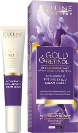 Eveline Gold & Retinol Anti-Wrinkle Eye Cream-Serum -  -     Gold & Retinol - 