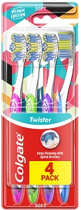 Colgate Twister Toothbrush Soft - 4     - 