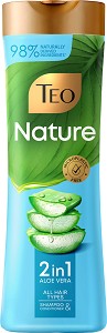 Teo Nature Aloe Vera 2 in 1 Shampoo & Conditioner -    2  1       Nature - 