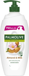 Palmolive Naturals Almond & Milk Shower Cream  -           Naturals -  