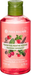 Yves Rocher Raspberry & Peppermint Bath & Shower Gel -               Plaisirs Nature -  