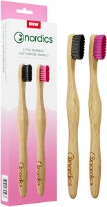 Nordics Duo Pack Bamboo Toothbrushes - 2      - 