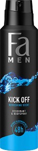 Fa Men Kick Off Deodorant & Body Spray -       - 