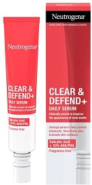 Neutrogena Clear & Defend+ Daily Serum -     AHA, BHA  PHA    Clear & Defend+ - 