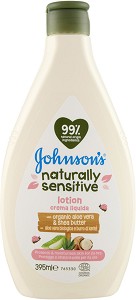 Johnson's Naturally Sensitive Lotion -         - 