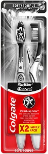 Colgate Max White Charcoal Soft Toothbrush - 2        - 