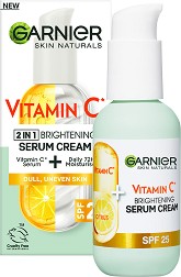 Garnier Vitamin C 2 in 1 Brightening Serum Cream SPF 25 -  -     Vitamin C - 