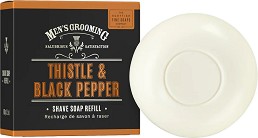 Scottish Fine Soaps Men's Grooming Thistle & Black Pepper Shave Soap -      Men's Grooming - 