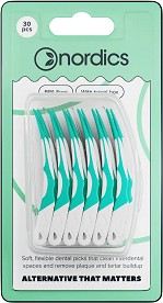 Nordics Silicon Interdental Softpicks - 30       - 