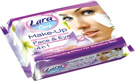 Дегримиращи мокри кърпички Lara Care - 20 броя - мокри кърпички