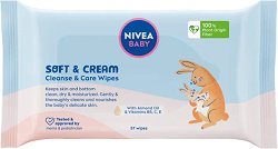 Nivea Baby Soft & Cream Wipes -   