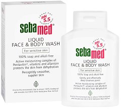 Sebamed Liquid Face & Body Wash -   