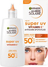 Garnier Ambre Solaire Super UV Fluid SPF 50+ -   