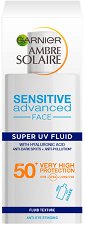 Garnier Ambre Solaire Sensitive Advanced Face Super UV Fluid SPF 50+ -   